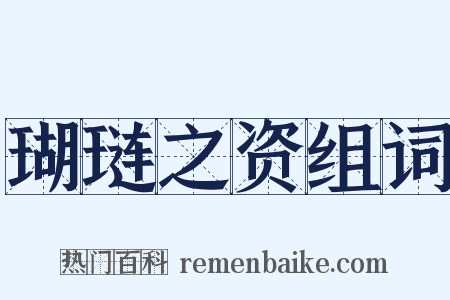 瑚琏之资组词是什么意思的图片